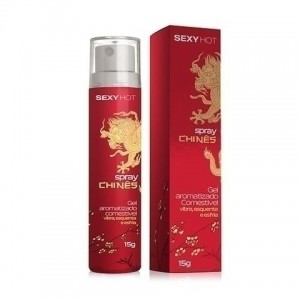 Spray Chinês - Gel Aromatizado - Vibra, Esquenta e Esfria 15ml